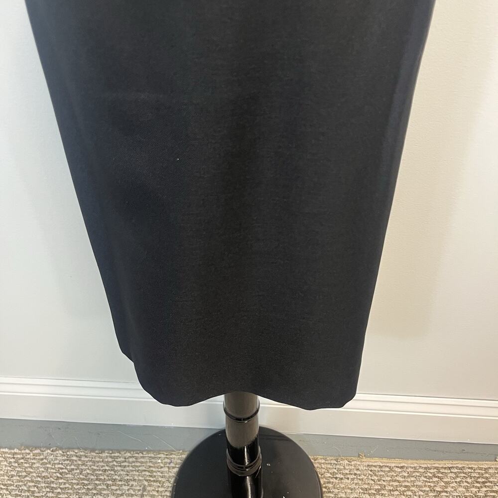 Le Suit Torino Black Pencil Skirt Sz 10 Straight Knee Length Professional Wear - Picture 4 of 7